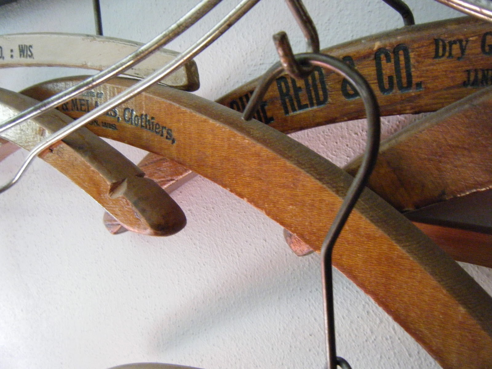 Fresh Eggs Antiques Vintage Wooden Hangers