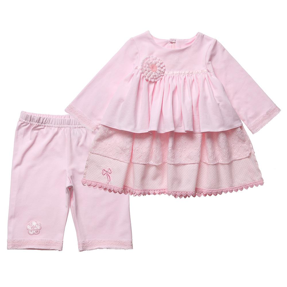 Baby Girls Pink Lace Dress