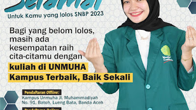 Pendaftaran Universitas Muhammadiyah Aceh 2023 : Cek Syarat dan Jadwalnya  