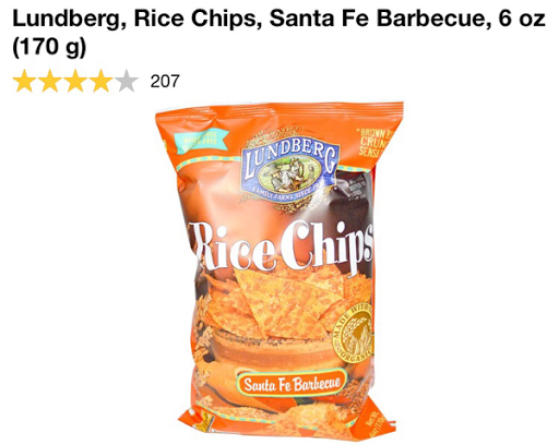 رقائق تشيبس باربكيو بنكهات متعددة من اي هيرب  Lundberg, Rice Chips 