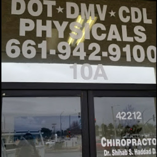 Haddad Chiropractic $75 DOT-DMV-CDL Physical