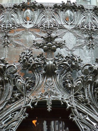 Louis H. Sullivan (1856-1924) - Cast Iron Entryway Detail. Schlesinger & Mayer Building, Chicago, Illinois. Circa 1899.