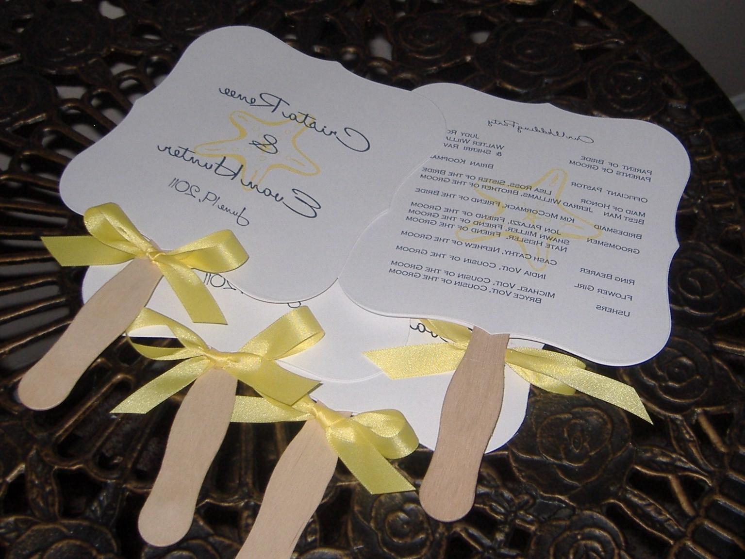 Beach wedding - program - fan www.wreathartist.... 3.bp.blogspot.com