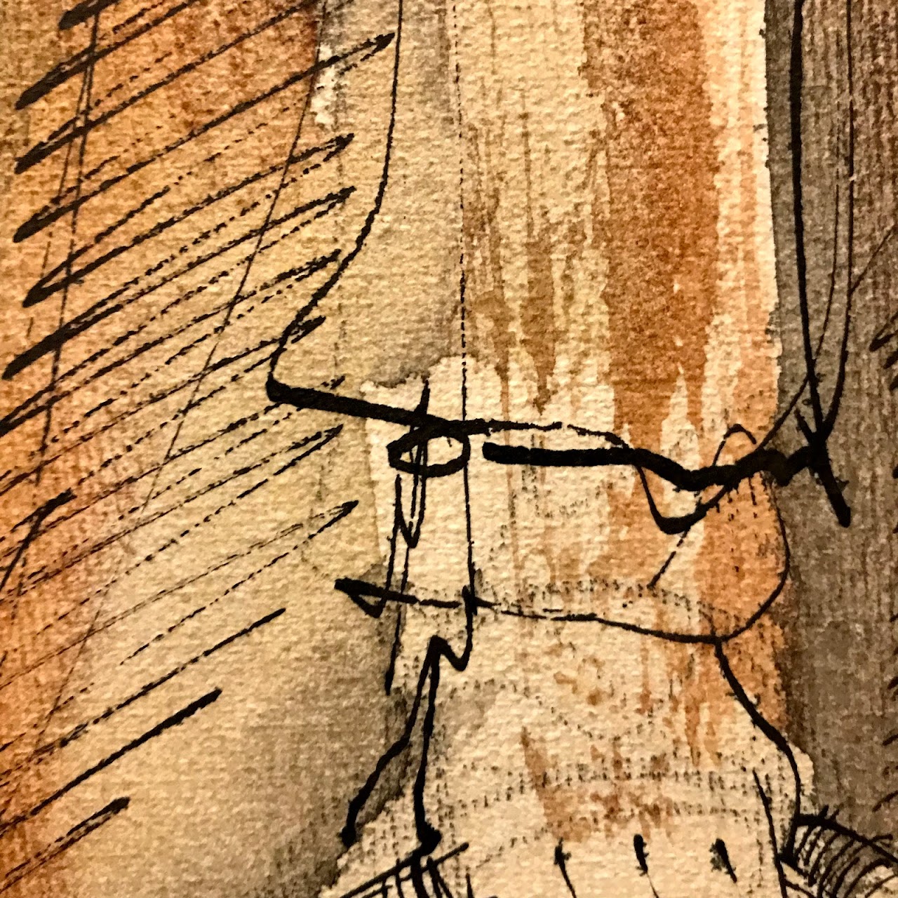 Moshe Katz Signed Mixed Media