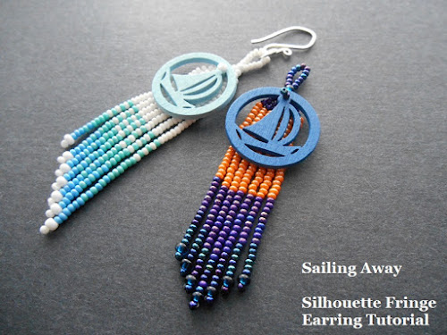 Sailing Away Silhoutte Fringe Earring Tutorial