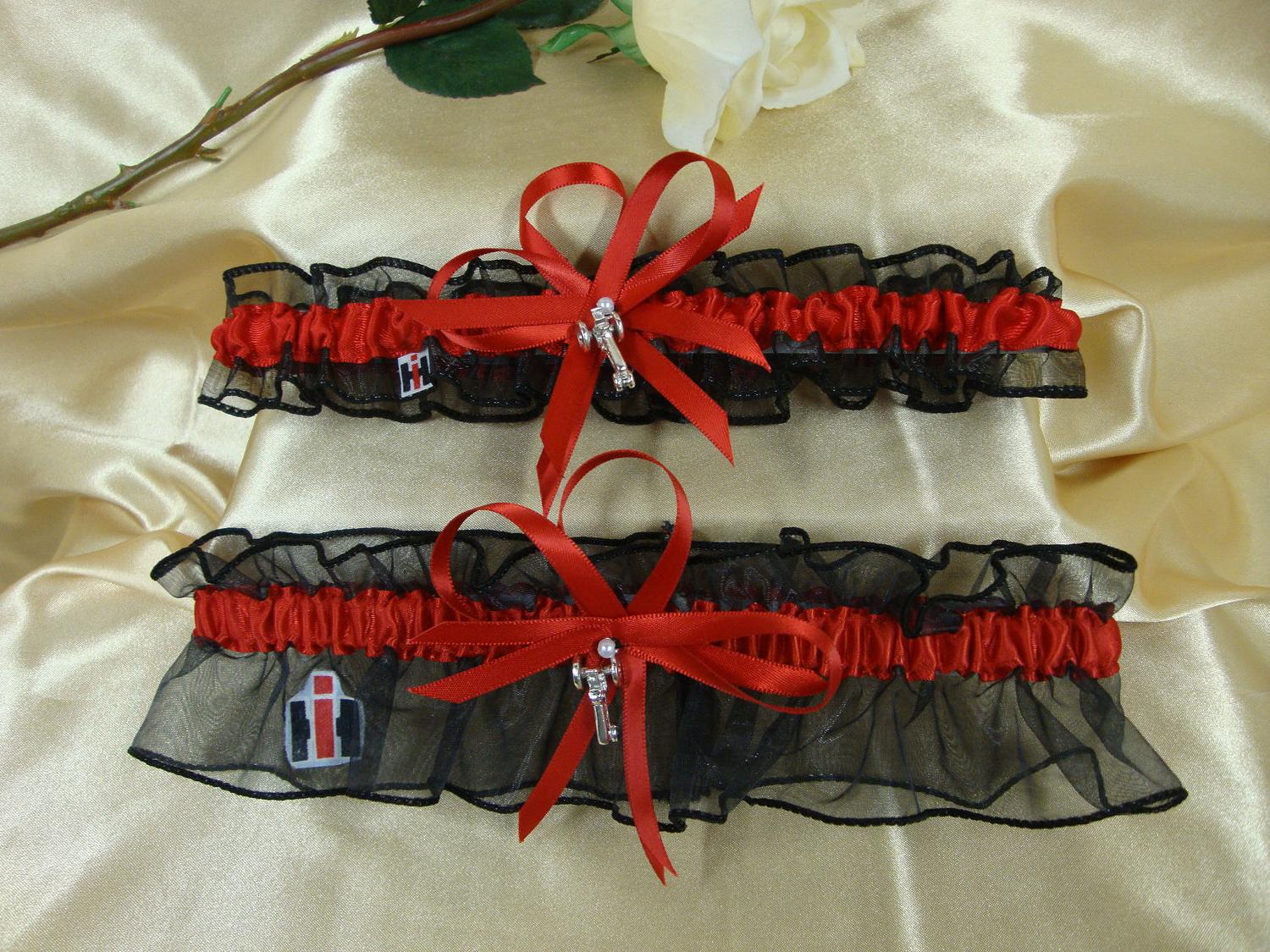 and Black Wedding Garter