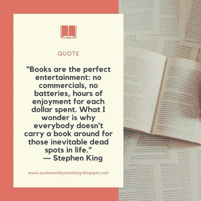 <img src=”quotes about books.jpg” alt=”quote about books and reading by stephen king”>