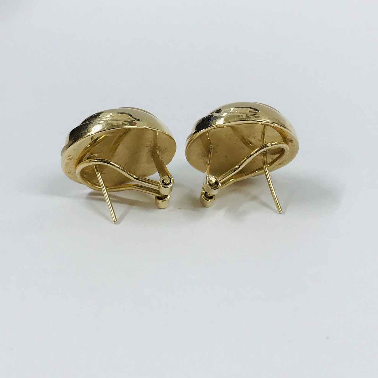 14K Gold Swirl Earrings