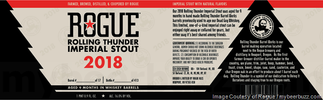 Rogue - Rolling Thunder Imperial Stout Returns For 2018