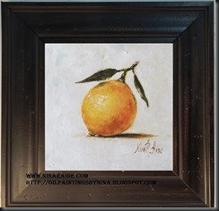 framed Lemon Leaf 6x6