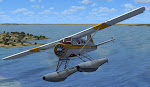 Beaver FSX over the ocean.