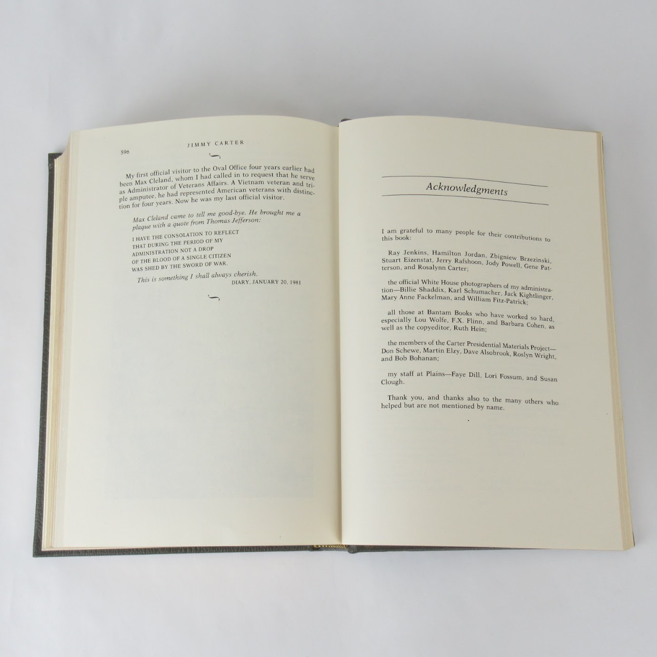 Jimmy Carter Signed 'Keeping Faith' Book 1
