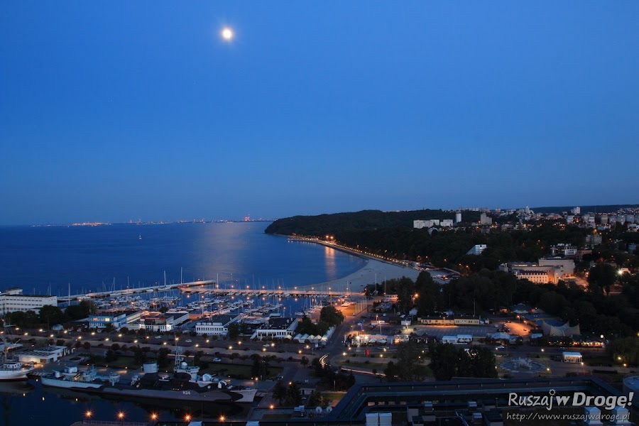 Gdynia z lotu ptaka - widok z Sea Towers