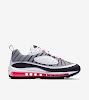 womens air max 98 white solar red reflect silver