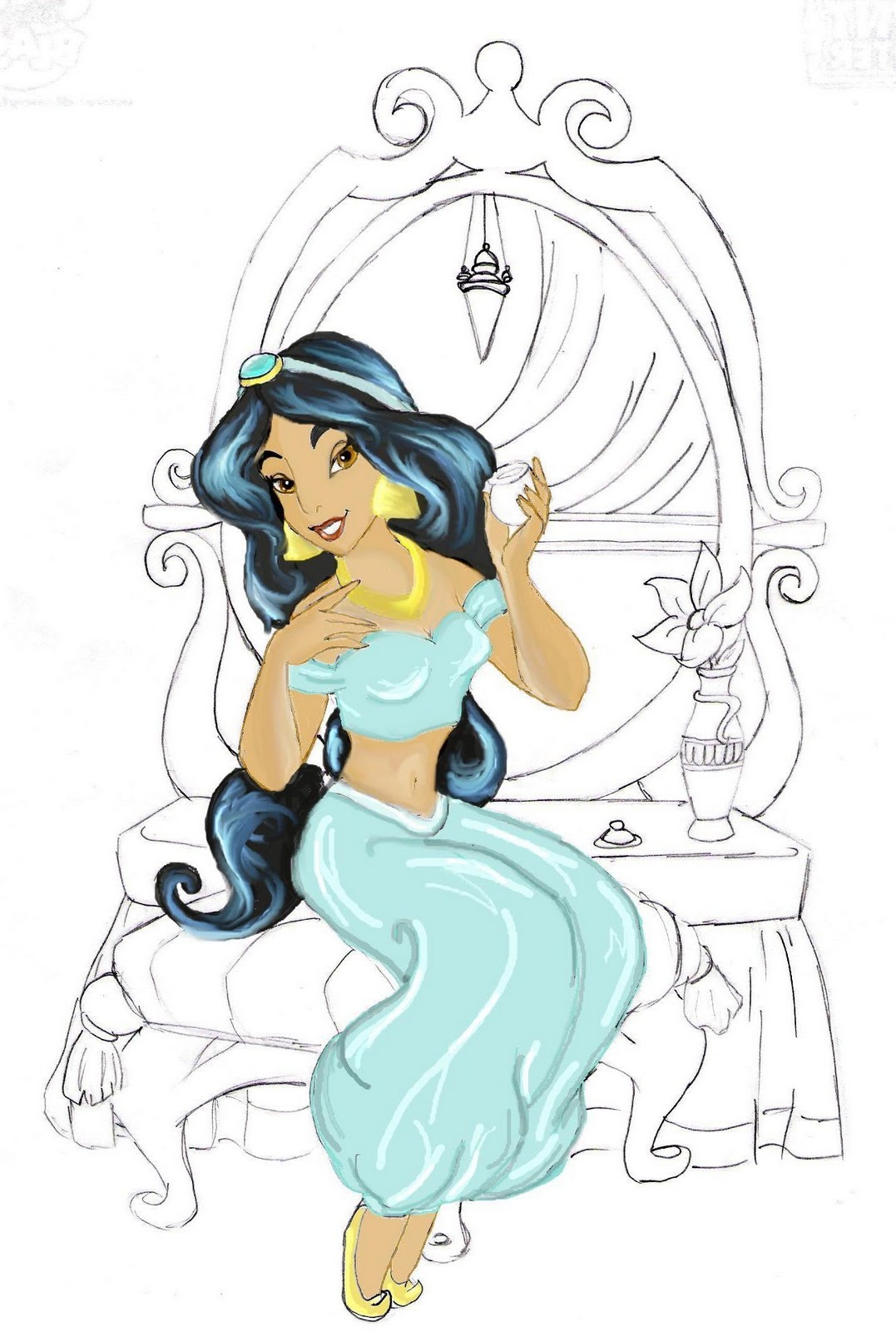 princess jasmine wedding