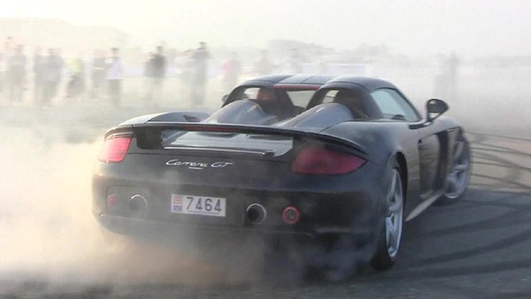 Porsche Carrera GT donuts Porsche Carrera GT donuts