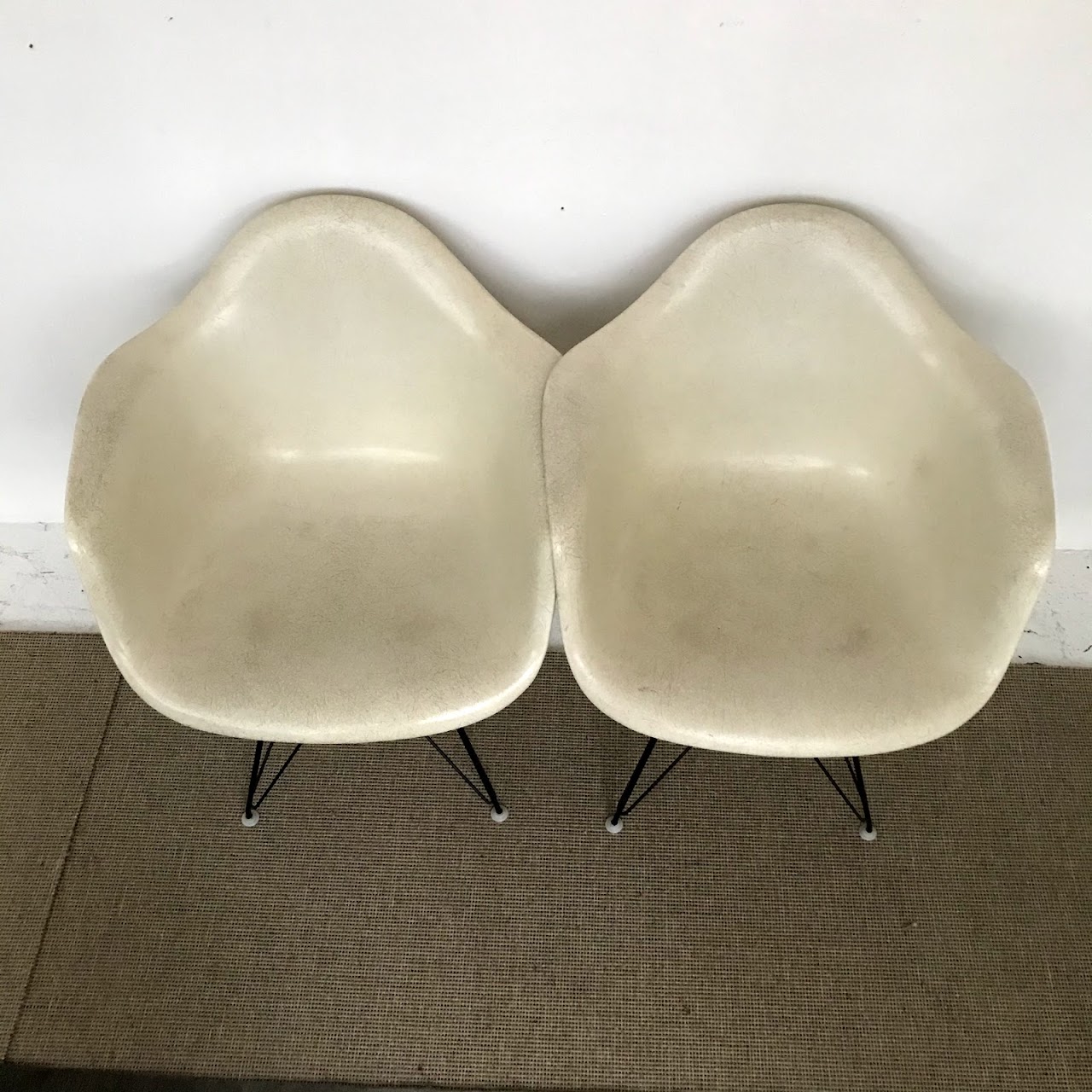 Eames + Herman Miller 1959 Fiberglass Chair Pair #2