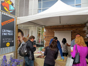 At the Whole Foods Best Butcher and Fishmonger Event 2013, it was awesome to have an opportunity to learn about Creminelli Fine Meats... you can't import the Italian salami, so they imported an Italian man with his recipes instead. Available at Whole Foods- the meat, the meat, not the man!