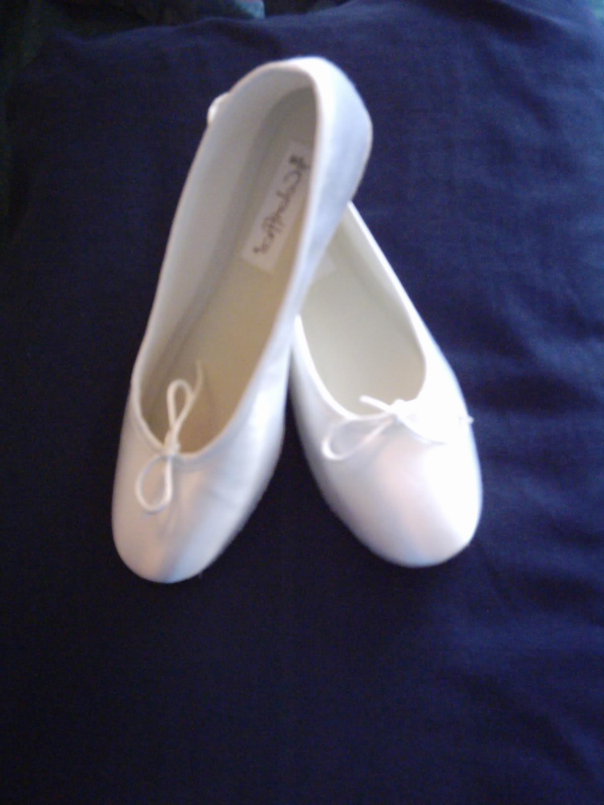 ivory wedding ballet flats