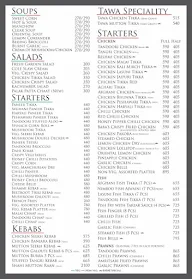 Baba's Restaurant menu 2