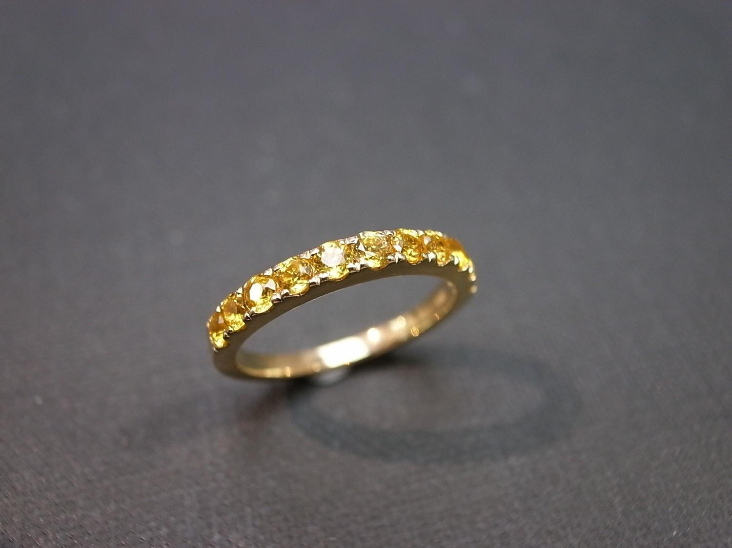 Yellow Sapphire Wedding Ring