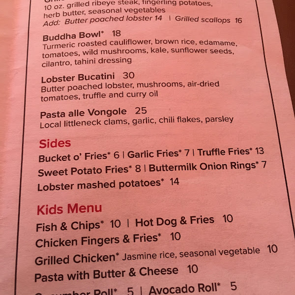 On the menu they state * is GF. I got very excited thinking I would be able to get French fries or onion rings, then they informed me that they do not have a separate GF fryer. Very misleading