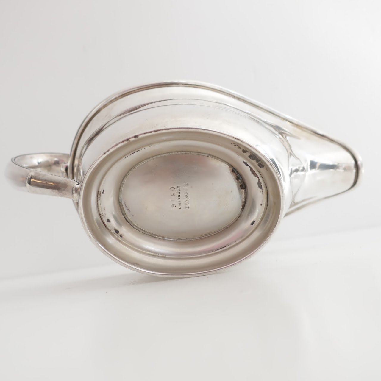 Sterling Silver Gravy Boat & Plate