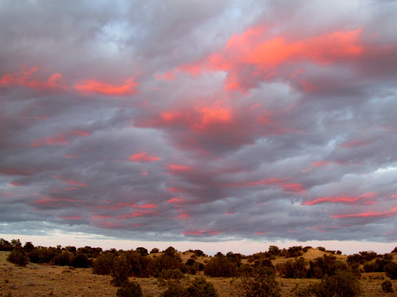 Brief but brilliant colors at sunset