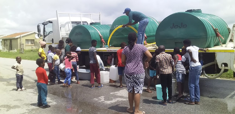 Residents from the drought stricken Ndlambe municipality received some water relief from Give of the Givers earlier this year.