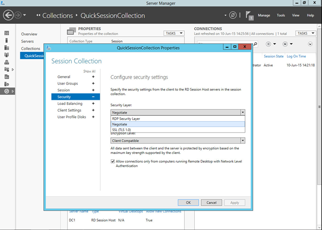 Configuración de escritorio remoto en ESET Secure Authentication