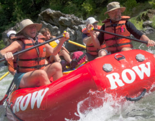 Baby boomers ride the Rogue River while rafting with ROW Adventures. Photo from ROW Adventures.