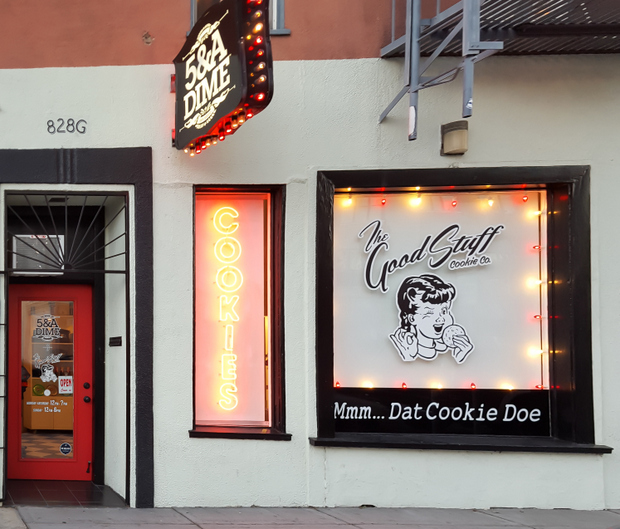 photo of the outside of The Good Stuff Cookie Co.