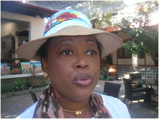 Dieudonne Luma Etienne, the only woman senator in Haiti's congress