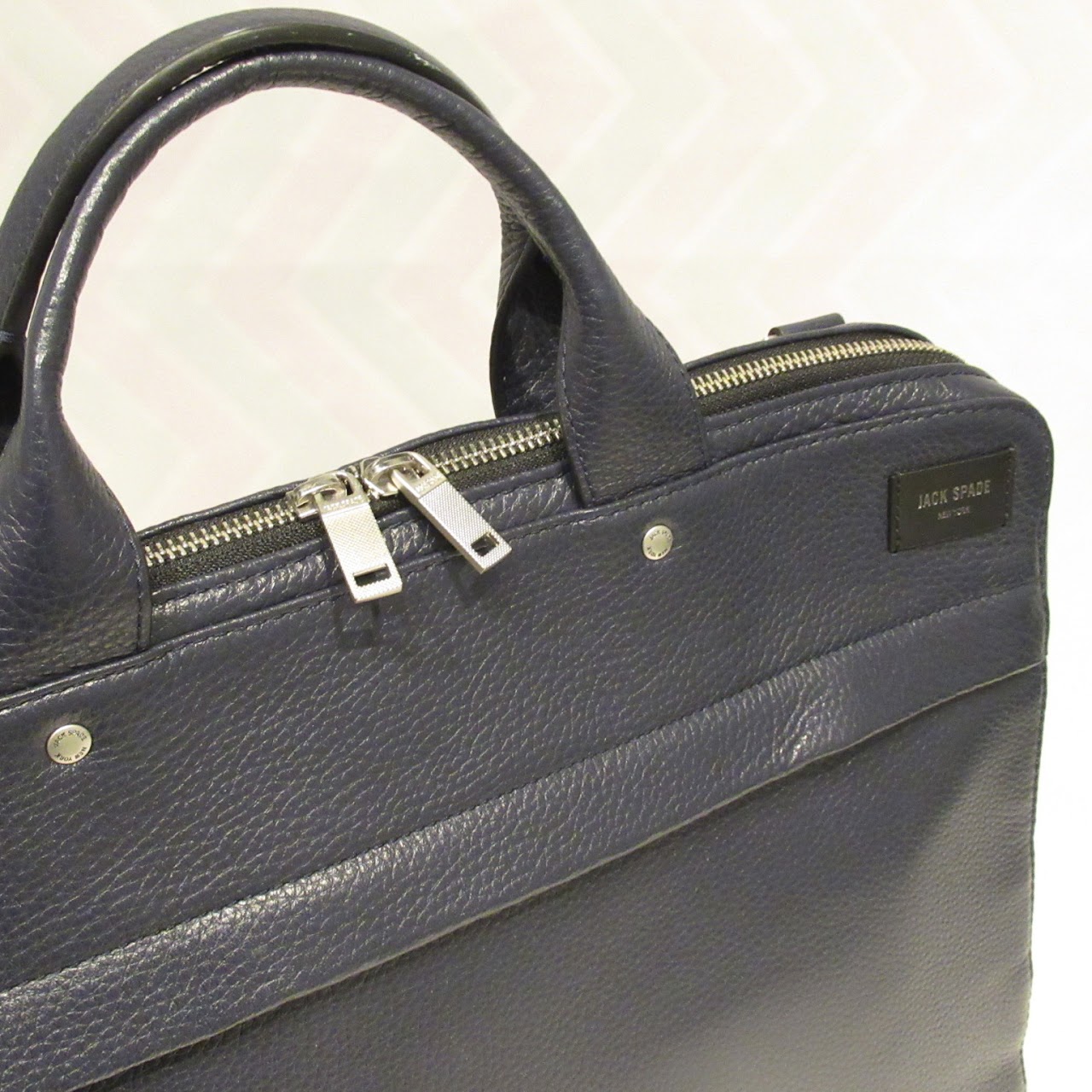 Jack Spade Blue Leather Attache