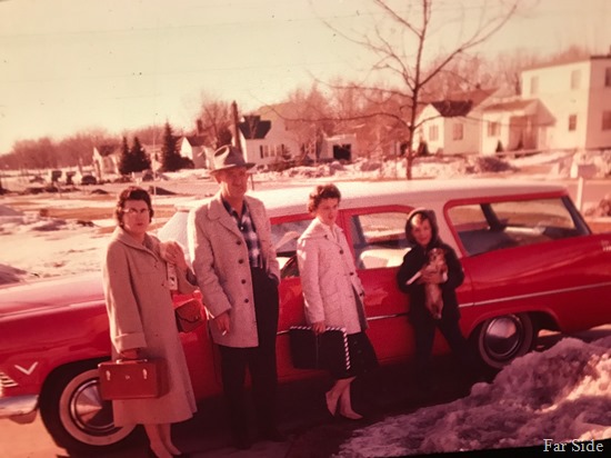 Orange Plymouth GF in about1958