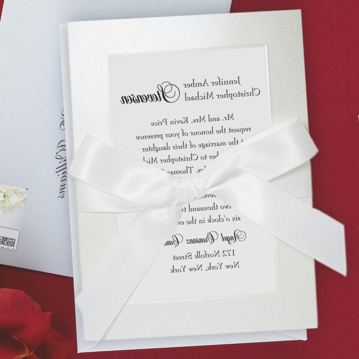 Elegant Fall Modern Spring Summer Winter Ivory Invitations Storkie Express