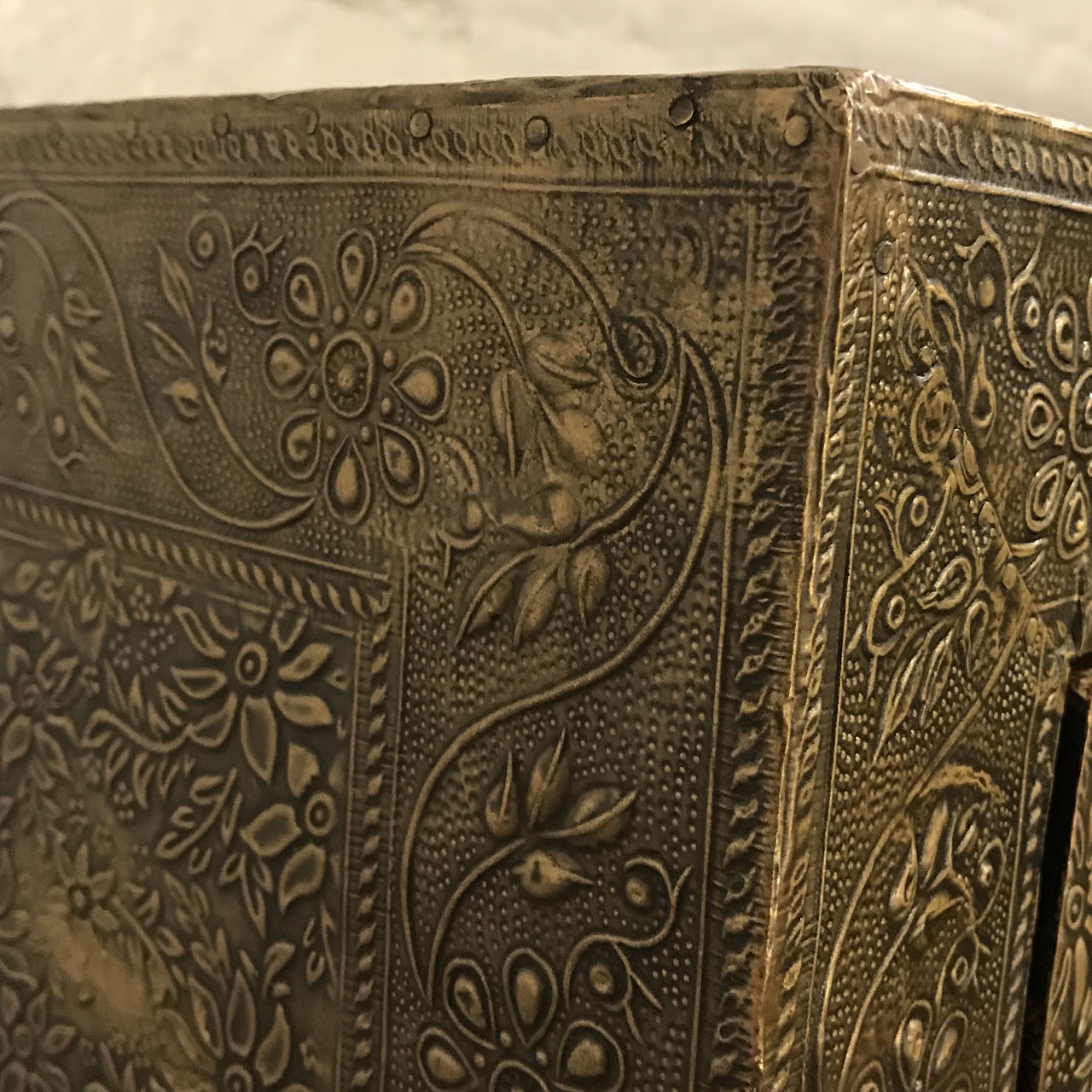 Embossed Metal Wrapped Dresser