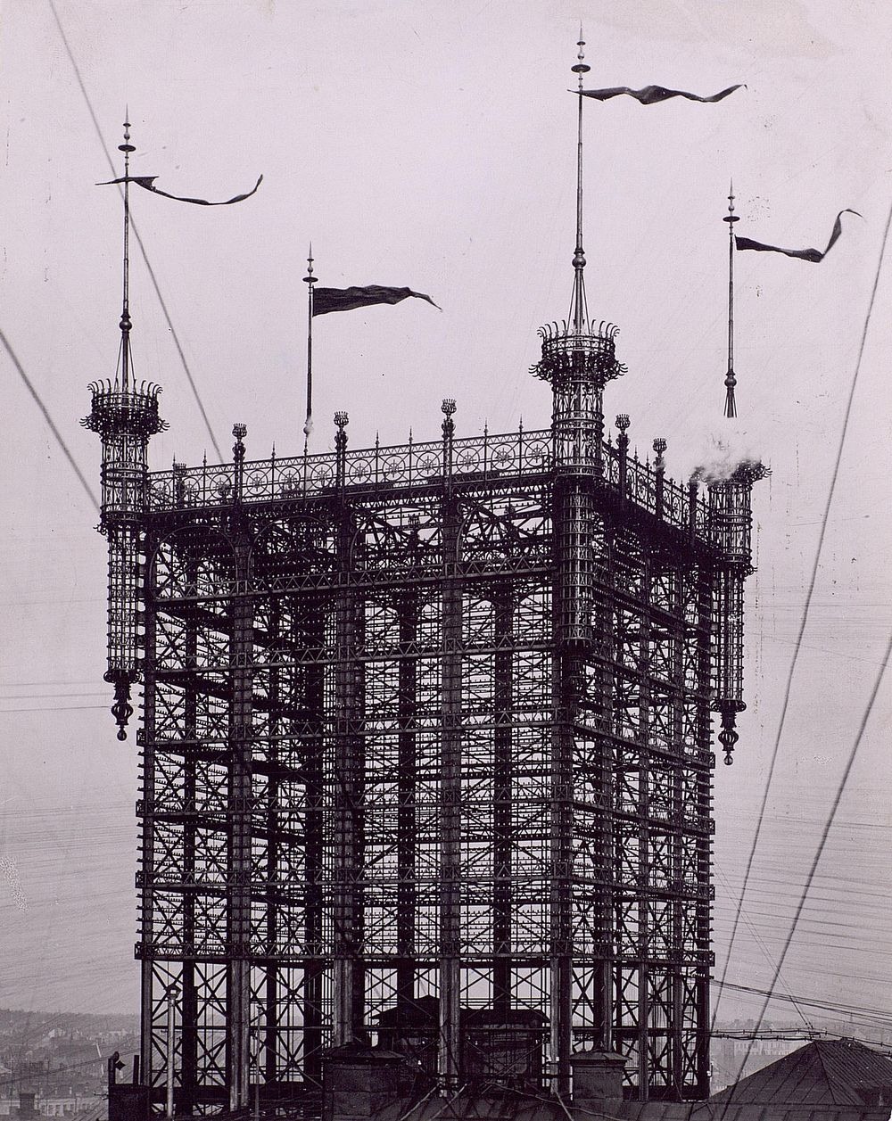 stockholm telephone tower bell lines cable