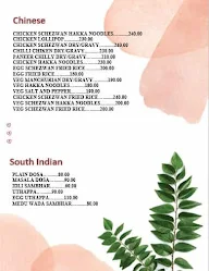 Latha's Creations menu 1