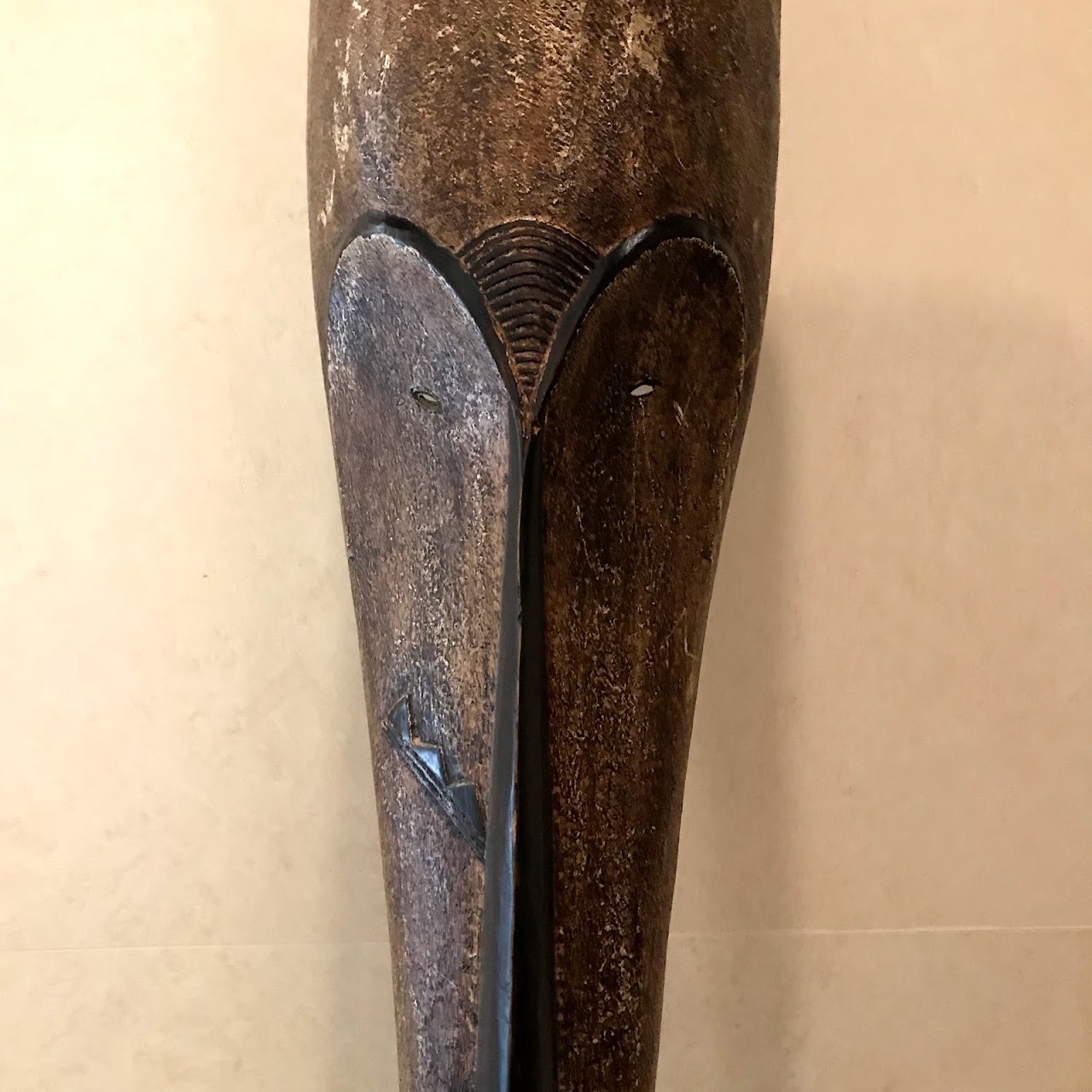 Large African Mask with Stand