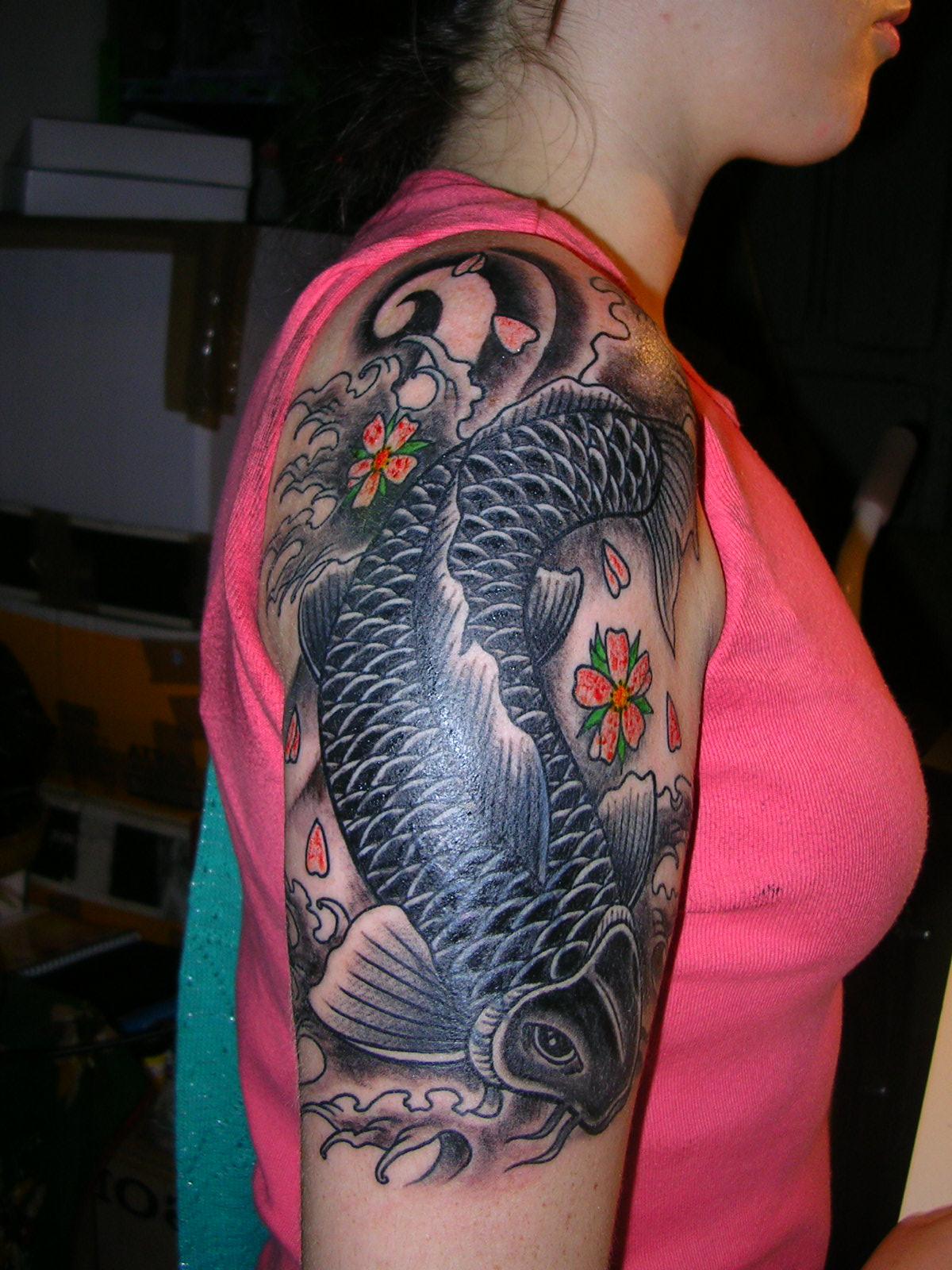 Koi Fish Asian Japanese Tattoo