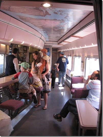 IMG_2793 Amtrak Cascades Talgo Pendular Series VI Bistro Car Interior at Union Station in Portland, Oregon on May 8, 2010