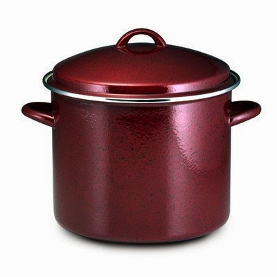  Paula Deen Enamel on Steel 12-qt. Stock Pot with Lid