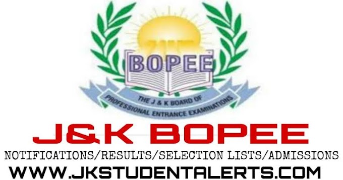 JKBOPEE Invites Applications for 12th Based Paramedical Diploma Courses 2024: Apply Now