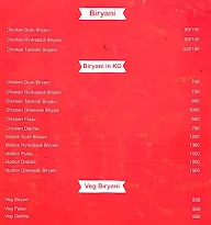 Salim Biryani House Chinese & Tandoor menu 2