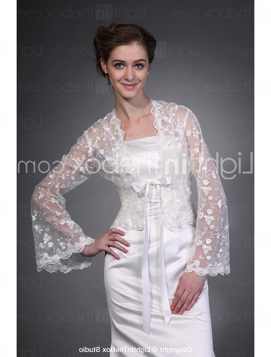 Long Sleeves Tulle Lace Bridal