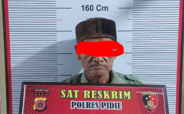 Polres Pidie Amankan Terduga Pelaku Pelecehan Seksual Terhadap Anak