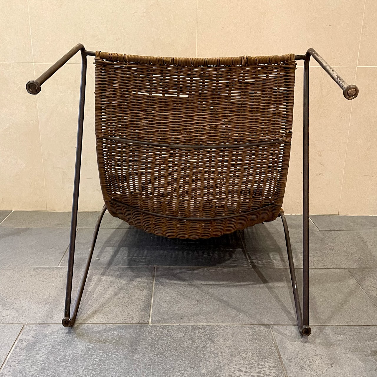 Vintage Wicker Side Chair