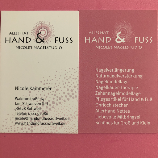 Nicole Kammerer Nagelstudio Alles hat HAND & FUSS logo