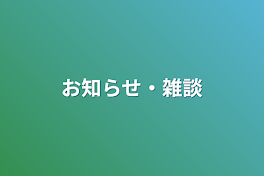 お知らせ・雑談